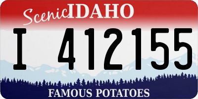 ID license plate I412155