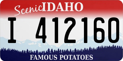 ID license plate I412160