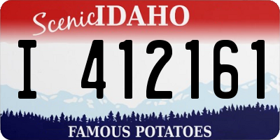 ID license plate I412161