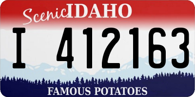ID license plate I412163