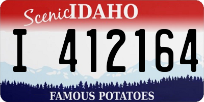 ID license plate I412164