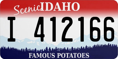 ID license plate I412166