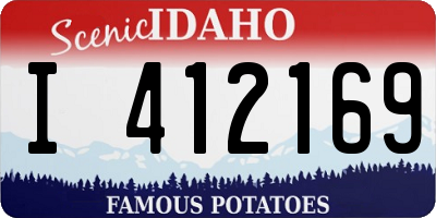 ID license plate I412169