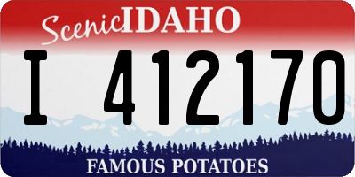 ID license plate I412170