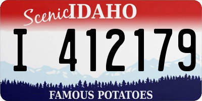 ID license plate I412179