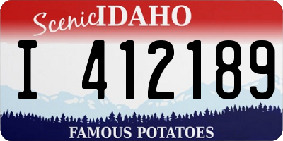 ID license plate I412189