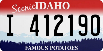 ID license plate I412190