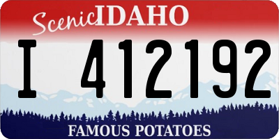 ID license plate I412192