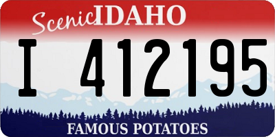 ID license plate I412195