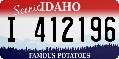 ID license plate I412196