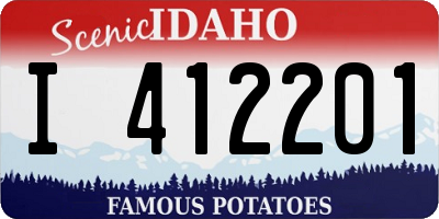 ID license plate I412201