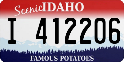 ID license plate I412206