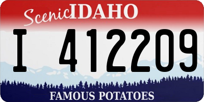 ID license plate I412209