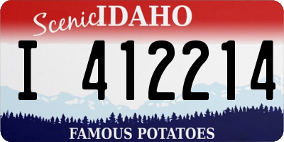 ID license plate I412214