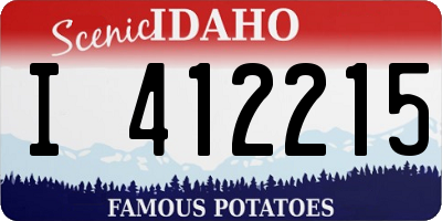 ID license plate I412215