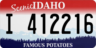 ID license plate I412216