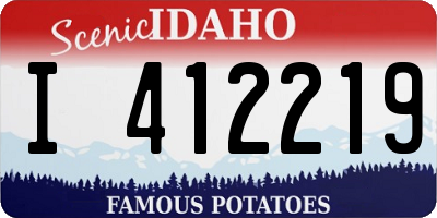 ID license plate I412219