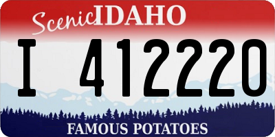 ID license plate I412220