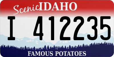 ID license plate I412235