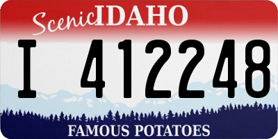 ID license plate I412248