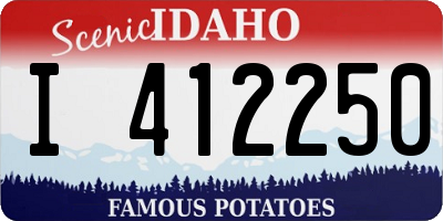 ID license plate I412250