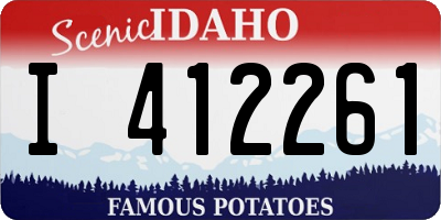 ID license plate I412261