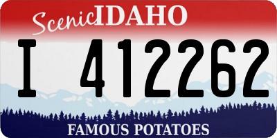 ID license plate I412262