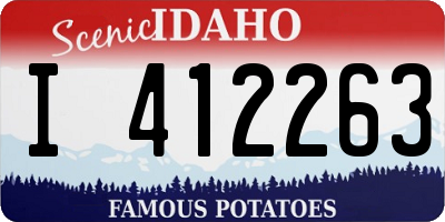 ID license plate I412263