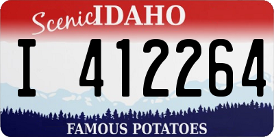 ID license plate I412264