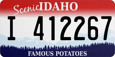 ID license plate I412267