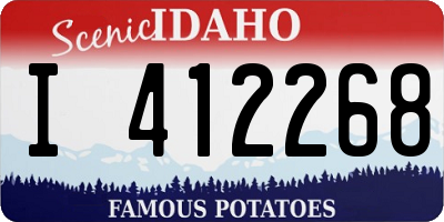 ID license plate I412268