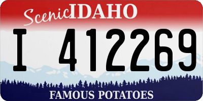 ID license plate I412269
