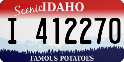 ID license plate I412270
