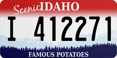 ID license plate I412271