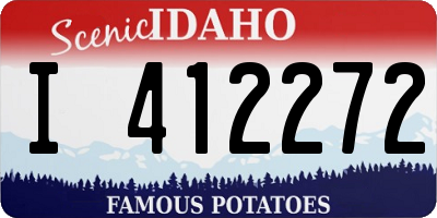 ID license plate I412272