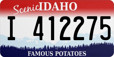 ID license plate I412275