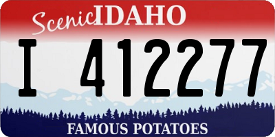ID license plate I412277