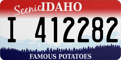 ID license plate I412282