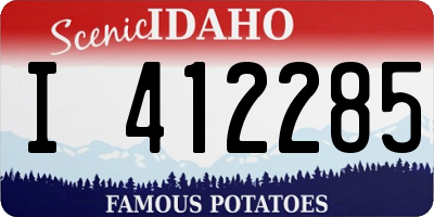 ID license plate I412285