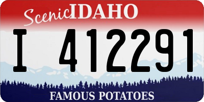 ID license plate I412291