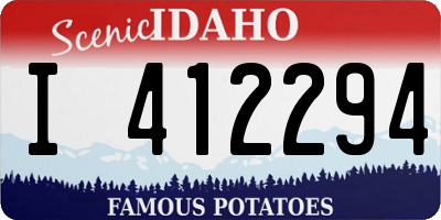 ID license plate I412294