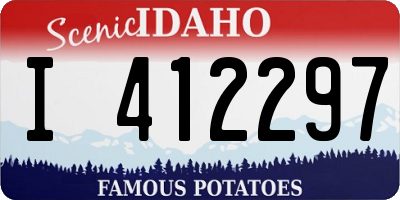 ID license plate I412297