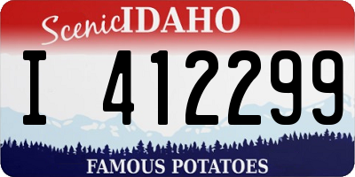 ID license plate I412299