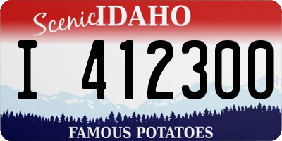 ID license plate I412300