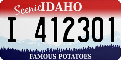 ID license plate I412301