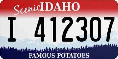 ID license plate I412307