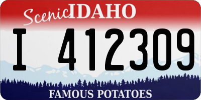 ID license plate I412309