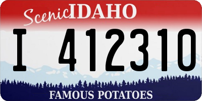 ID license plate I412310