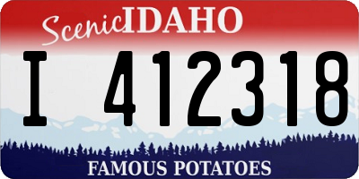 ID license plate I412318