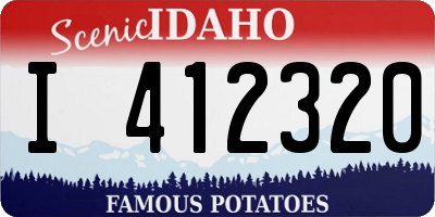 ID license plate I412320
